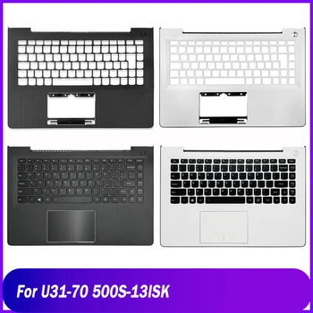 Нов Лаптоп Lenovo U31-70 Серия 500S 13ISK с Поставка за ръце Горната част на корпуса с Подмяна на клавиатурата C Капак Корпус Черен Бял