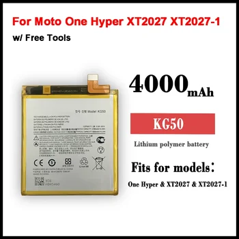 Нова батерия KG50 4000 ма за Motorola Moto One Hyper XT2027 XT2027-1 XT2027-2 XT2027-3 Батерии + Инструменти За Ремонт