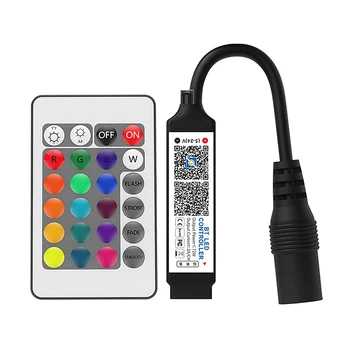 Новаторски мини-контролер, съвместим с Bluetooth, led лента, превключвател на време, няколко музикални режима за управление на RGB Smart APP.