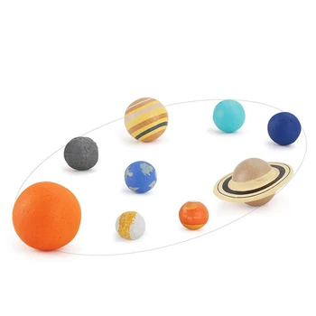 Нови 9 бр. /компл., имитация на Слънчевата система, космическата Планетную система, Вселена, модели на фигури, учебни материали, научни забавни играчки