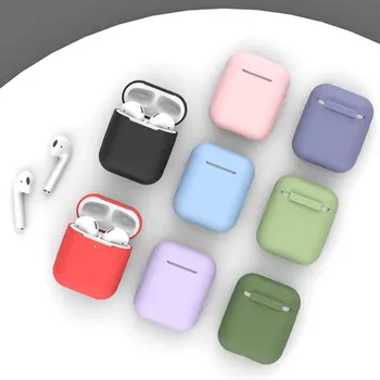 Нови меки силиконови калъфи за Airpods1 2nd Луксозен защитен калъф за слушалки за Apple Airpods Case 1 & 2 устойчив на удари калъф