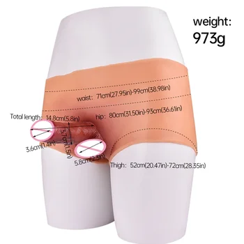 Носимые силиконови панталони за пениса FAAK с реалистичен вибратор, бикини, за докосване до кожа, регулируеми секс-играчки за флирт жени-лесбийки