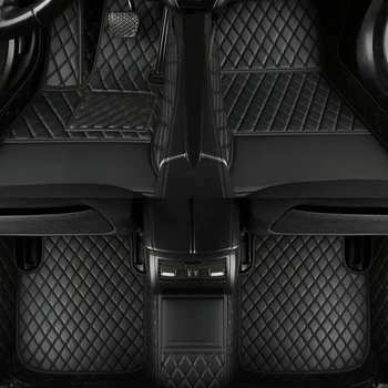 Обичай Автомобилни Стелки за Toyota LAND CRUISER PRADO 7 Seat 2010-2019 г. на издаване интериорни Детайли от изкуствена кожа Аксесоари за Автомобили
