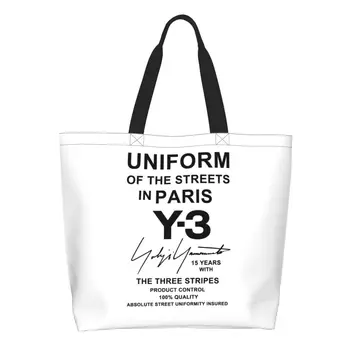 Обичай Холщовые чанти за пазаруване Yohji Yamamoto Женски Трайни Торбички за пазаруване с голям капацитет