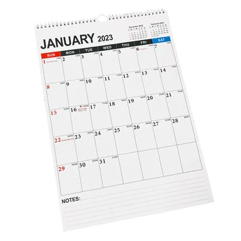 Окачен календар за планиране, Универсален стенен календар, Календар на отчетите на английски език