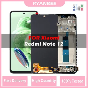 Оригинални LCD дисплей За Xiaomi Redmi Note 12 4G Дисплей Със Сензорен Екран и Дигитайзером възли За Redmi Note 12 5G 23021RAAEG 22111317I