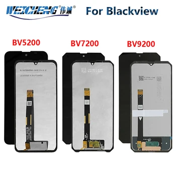 Оригиналът е за Blackview BV5200 BV5300 Pro LCD дисплей и цифров преобразувател Докосване на Екрана В Събирането За Blackview BV7200 BV9200 LCD сензор