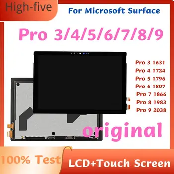 Оригиналът е за Microsoft Surface Pro 3 1631 Pro 4 1724 Pro5 1796 PRO6 1807 PRO7 1866 Pro 8 Pro9 LCD дисплей с touch Screen Digitizer