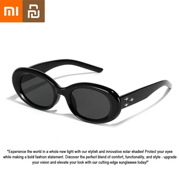От Xiaomi Youpin слънчеви очила на Жените и мъжете слънчеви очила класически ретро нюанси UV400 открит ретро мода овални тесен frame слънчеви очила