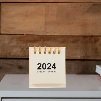 Офис месечен календар Удобен Настолен Календар Календар на графика за Нова година до 2024 година, Офис аксесоар