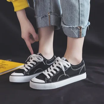 Парусиновая обувки INS Пролет-лято, нова студентска версия на корейската десктоп обувки ulzzang, удобни вятърни генератори, малки бели обувки