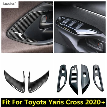 Планк Дръжките на предните Врати/Подлакътник Бутон за Вдигане на Прозорец Покритие на Капака на контролния Панел ABS Аксесоари За Toyota Yaris Cross 2020 - 2023