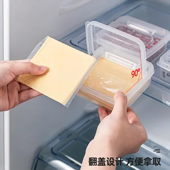 Пластмасова кутия за съхранение на сирене в хладилника, контейнер за масло и парче сирене, 2 бр.