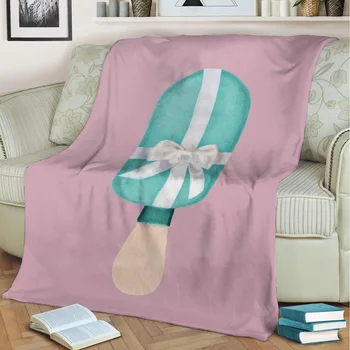 Плюшевое одеяло с 3D принтом 