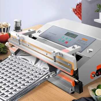 Пневматична машина за вакуум опаковане на хранителни продукти Търговски вакуум мерки и теглилки Кухненска машина за опаковане на месо Машина за запечатване на хранителни продукти