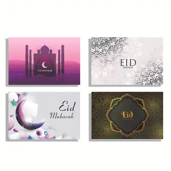 Подарък Празнични Картички и Пликове Набор от пощенски Картички Ейд Мубарак С Конвертами Мюсюлмански Подаръци, Поздравителни Картички Ейд Рамадан Пликове Ейд