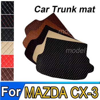 Подложка в багажника на колата за MAZDA CX-3 2018, килим за карго подложка, аксесоари за интериор, калъф