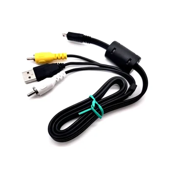 -Помещение E6 Mini, 8-Пинов USB-кабел за трансфер на данни с двоен многофункционален видео RCA AV за Хладен