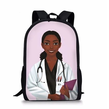 Прическа медицински сестри в африканския стил за ученици, училищна чанта за тийнейджър, раница за пътуване, чанта за лекар, раница с голям капацитет