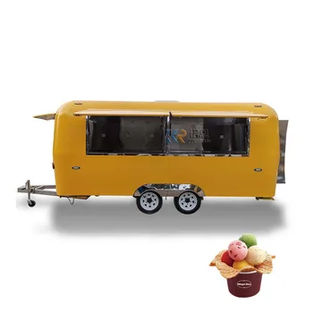 Продава се на популярния павилион за продажба на закуски, пътуващ камион за бързо хранене на 4 колела, ремарке за приготвяне на кафе, пица, сладолед