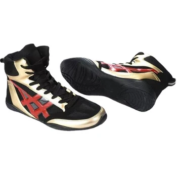 Професионална бойна обувки на средно cut голям размер 45, тренировочная обувки за мъже, дамски бойна обувки за борба, Тина, боксови обувки