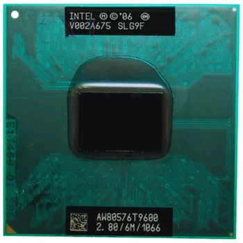 Процесор Intel Core 2 Duo T9600 за лаптоп SLG9F SLB47 6M Cache / 2,8 Ghz / 1066 / Двуядрен процесор за лаптоп PGA478 GM45 PM45