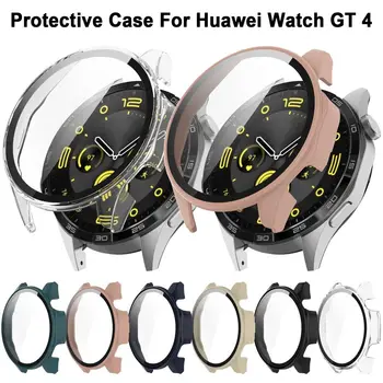 Пълен Защитен Калъф за КОМПЮТЪР, За да Huawei Watch GT 4 41/46 мм и Защитно покритие на Екрана + Фолио, изработени От Закалено Стъкло Прозрачно Аксесоари За Часовници