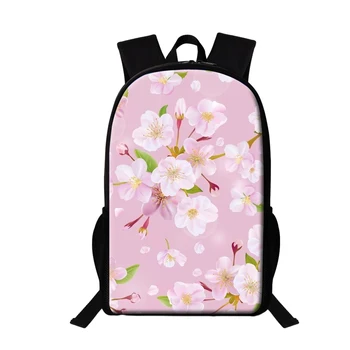 Раница с цветя модел Cherry Blossoms, от ежедневните училищни чанти за момичетата, стилни дамски раници за ежедневни пътувания, раница за тийнейджъри, училищен чанта