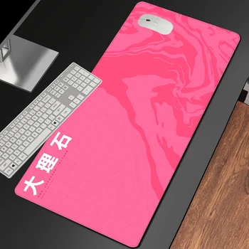 Розов мрамор подложка за мишка Kawaii, игрална подложка за лаптоп, Японски художествен тенис на мат, офис, килим, килимче за игра на КОМПЮТРИ, Аксесоари за работния плот Безплатна доставка