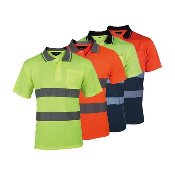 Светоотражающая защитно риза за нощна работа, Бързосъхнеща тениска с къси ръкави, Защитно облекло за строителна работно облекло