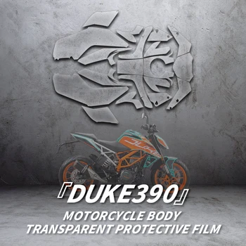Се използват За мотоциклет КТМ DUKE390 С Прозрачно Защитно Фолио За Цялото тяло От Комплекти за Велосипедни Аксесоари За Самолечение протектори