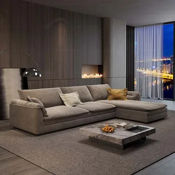 Секционни диван за хола Nordic Luxury Удобен диван за почивка Елегантен Модерен диван Sala De Estar De Luxo Мебели за дома