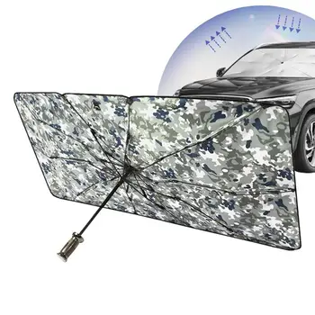 Сенника на предното стъкло на автомобила, Чадър, козирка за прозореца на колата, козирка със сгъваем дизайн и защитно чук, изолация и охлаждане
