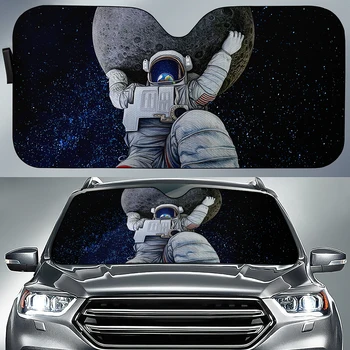 Сенника с принтом космически Астронавти, предния Капак, предното стъкло на превозното средство, Универсални Аксесоари, Термоустойчиви Intrior Protect