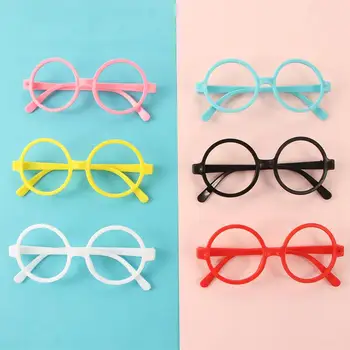 Сладък корейски очила, без очила с лещи за деца, така и за момичета, детски рамки за очила, кръгли рамки за очила, леки рамки за очила от полипропилен