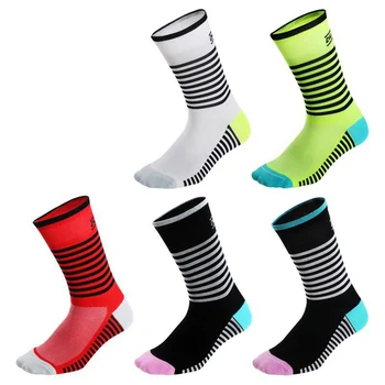 Спортен Марка DH Висококачествени Професионални Велосипедни Чорапи Дишащи Пътни Чорапи за Колоездене, Открит Планински Велосипед Чорап Състезателна Обувки