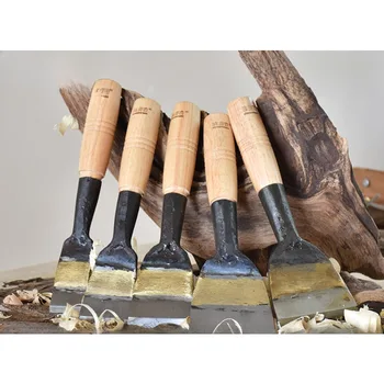 Стамеска от бързорежеща стомана с риба опашка, стамеска за дървообработване в стар стил, Нарастващото остър нож, Прости дърводелски домакински инструменти за ръчна работа