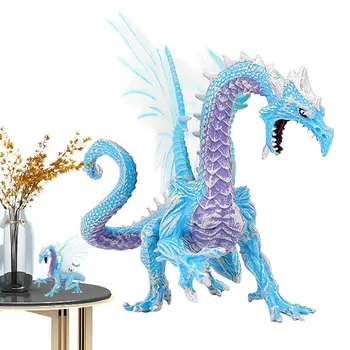 Статуетка на леден дракон KidsPlay Фантастична модел на леден Дракон, летящ дракон от солиден лед, бижута от леден дракон за детски познанието