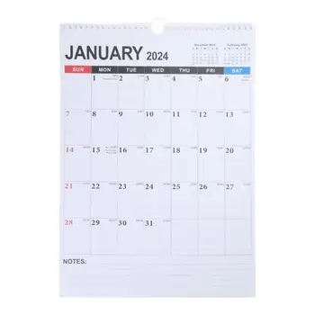 Стенен календар от юли до декември 2024 г. Лесен за използване, не изискват сложно управление Събрание