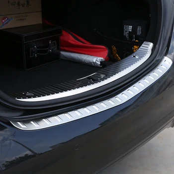 Стикер За Довършване на Вътрешния/външния Праг на Задната Броня От Неръждаема Стомана За Mercedes Benz S Class W222 S320 S400 2014-2017