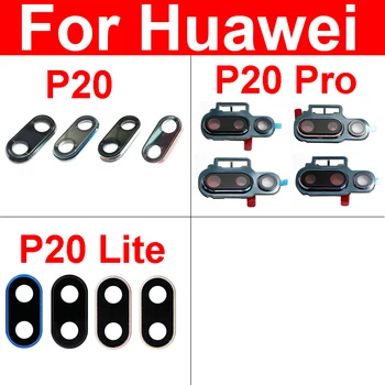 Стъкло Обектив на Задната Камера + Капак със Стикер За Huawei P20 P20 Pro P20 Lite Стъкло на Задната Камера Рамката на Обектива Притежателя Защитни Детайли