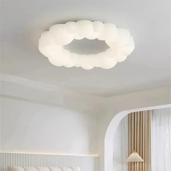 Тавана лампа Околовръстен Bubble Nordic Cloud Художественото оформление на дневната Спалня на детския дом Led тавана лампа