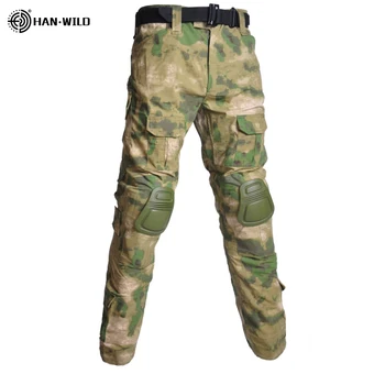 Тактически панталони Мъжки армейските камуфляжные панталони Военна облекло Градинска облекло за лов с рипстопом Туристически панталони Туристически панталони за Мъже