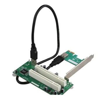 Тенис на PCI-Express PCI-E Карта-адаптер PCI, Pcie Карта за разширение с два слота Pci USB 3.0