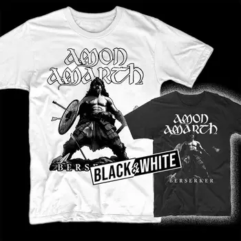 Тениска с албум на Amon Amarth Berserker, черна, бяла, размер S-5XL, с дълги ръкави
