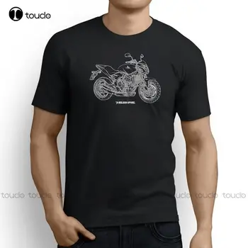 Тениска С Кръгло деколте, Блузи, Мъжки Нова Мода за Мъже, Къс ръкав, Японски Фенове на мотоциклети Cb600F, 2013, Вдъхновена от Филма за Мотоциклет, Тениска