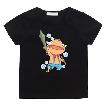 Тениски с аниме Ni No Kuni Regular Fit, Сладка тениска с изображение на Манга от карикатура, Тениска с къс ръкав от 100% памук за момчета/момичета, Готическата тениска
