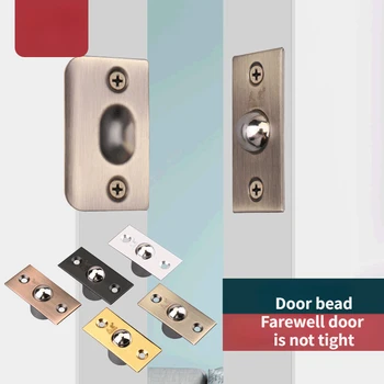 Топчета за позициониране на вратата от неръждаема стомана топчета с удебелени дървена врата горната топчета невидима врата таен автоматично заключване на вратите