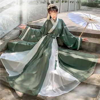 Традиционното женствена рокля Hanfu с бродерия, с костюм в древнекитайском стил, красиви танцови костюми на принцеса Hanfu Originale