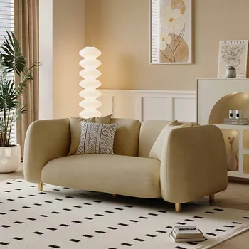 Тъканни Семейни Мързеливи дивани, Минималистичные дизайнерски дивани в скандинавски стил, Класически релаксиращи Канапета, мебели за хола Лукс